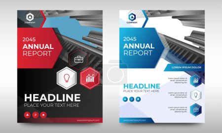 Photo for Corporate Business Flyer template design. abstract modern brochure, magazine, annual report, book, booklet cover, poster with place for images. vector eps 10 - Royalty Free Image