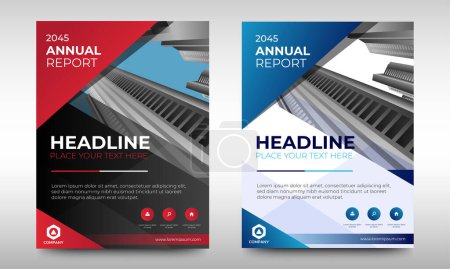 Photo for Corporate Business Flyer template design. abstract modern brochure, magazine, annual report, book, booklet cover, poster with place for images. vector eps 10 - Royalty Free Image