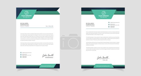 Photo for Abstract Letterhead Design Modern Business Letterhead Design Template - Royalty Free Image