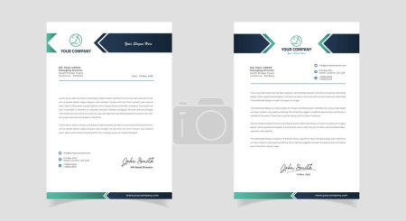 Photo for Abstract Letterhead Design Modern Business Letterhead Design Template - Royalty Free Image