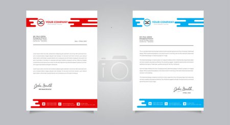 Photo for Business Letterhead template with modern abstract design vector Illustration EPS 10 - Royalty Free Image