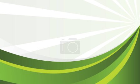 Téléchargez les photos : Résumé feuilles vertes vague bannière arrière-plan. vecteur - en image libre de droit