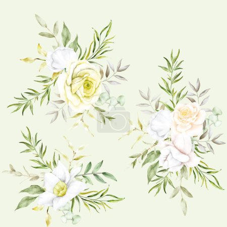 Illustration for Beautiful hand drawn flower bouquet - Royalty Free Image