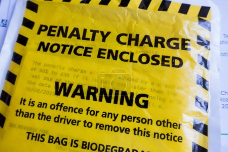 Photo for Penalty Charge Notice for parking contravention - Royalty Free Image