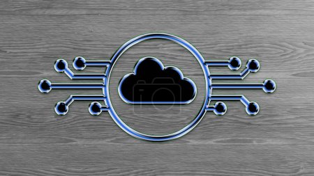 Téléchargez les photos : Concept de cloud computing avec iconographie, illustration vectorielle 10 eps graphique. - en image libre de droit