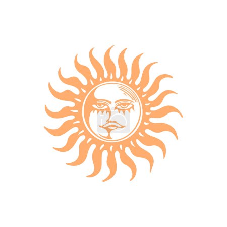 Illustration for Sun symbol concept vector illustration - Royalty Free Image