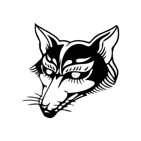 Illustration for Vector illustration of fox head - Royalty Free Image