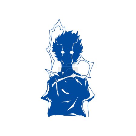 Vektor-Illustration eines Jungen mit Blitz