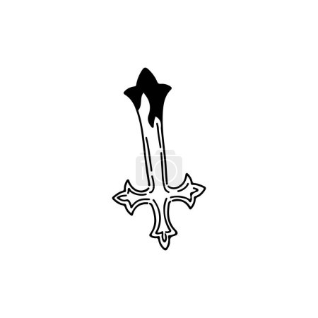 Illustration for Vector illustration of cross symbol - Royalty Free Image
