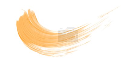 Photo for Orange brush isolated on white background. golden apricot color - Royalty Free Image