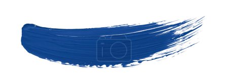 Téléchargez les photos : Brosse bleue isolée sur fond blanc. Aquarelle - en image libre de droit