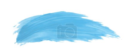 Téléchargez les photos : Pinceau bleu clair isolé sur fond blanc. Aquarelle - en image libre de droit