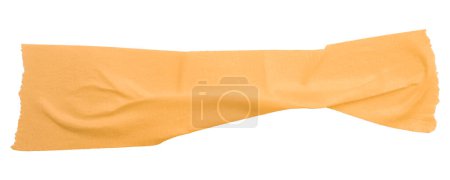 Foto de Naranja arrugado desgarrado cinta aislada sobre fondo blanco. - Imagen libre de derechos