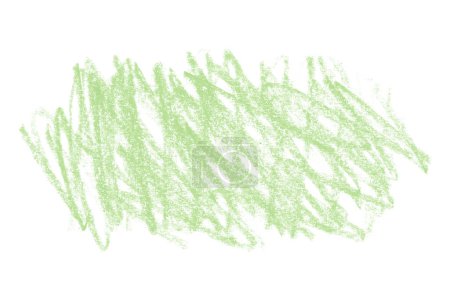 Téléchargez les photos : Crayon vert traits isolés sur fond blanc. - en image libre de droit