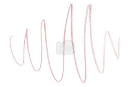 Téléchargez les photos : Coups de crayon rose isolés sur fond blanc. - en image libre de droit