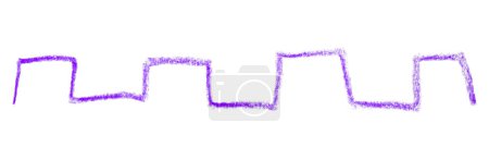 Téléchargez les photos : Crayon violet traits isolés sur fond blanc. - en image libre de droit