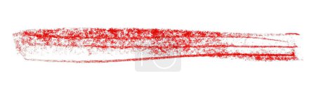 Téléchargez les photos : Crayon rouge traits isolés sur fond blanc. - en image libre de droit