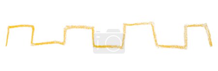 Téléchargez les photos : Coups de crayon jaune isolés sur fond blanc. - en image libre de droit