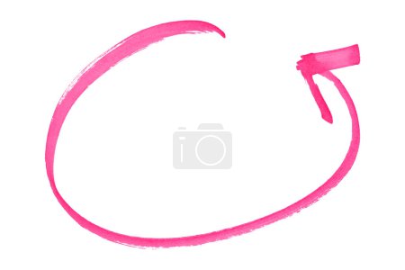 Téléchargez les photos : Flèches roses isolées sur fond blanc - en image libre de droit