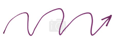 Téléchargez les photos : Flèches violet foncé isolées sur fond blanc. - en image libre de droit