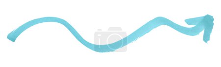 Téléchargez les photos : Flèches bleu clair isolées sur fond blanc. - en image libre de droit