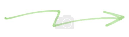 Téléchargez les photos : Flèches vertes isolées sur fond blanc - en image libre de droit