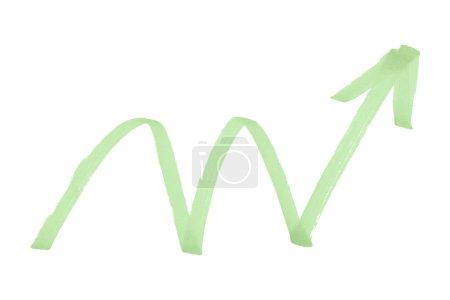 Téléchargez les photos : Flèches vertes isolées sur fond blanc - en image libre de droit