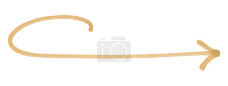 Téléchargez les photos : Flèches brun clair isolées sur fond blanc. - en image libre de droit