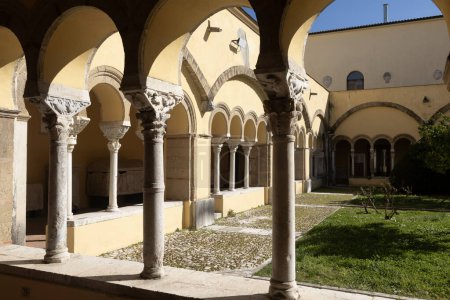 Santa Sofia cloister in Benevento, Italy
