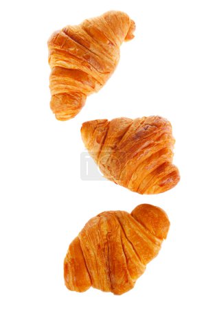 Photo for Crisp fresh croissants in the background - Royalty Free Image