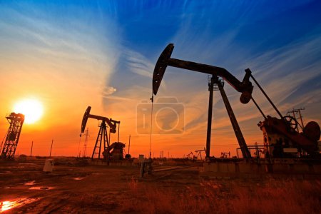 Photo for The oil pump, industrial equipment - Royalty Free Image