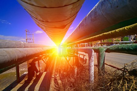 Oil pipeline, industrial equipment