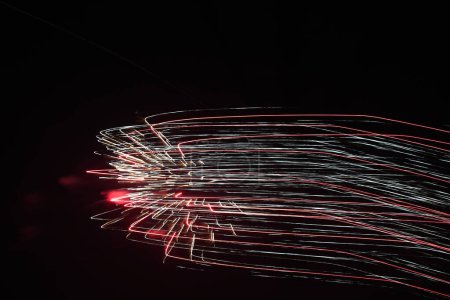 Fireworks, and light in the darkness, the abstract background