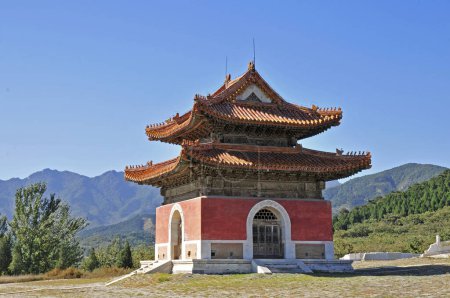 Paysage architectural antique, le qing qing dongling, en Chine le mausolée royal 