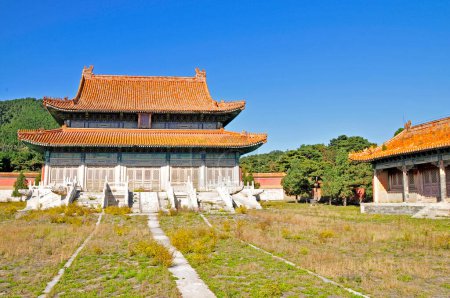 Ancient architecture landscape, the qing qing dongling, in China the royal mausoleum 
