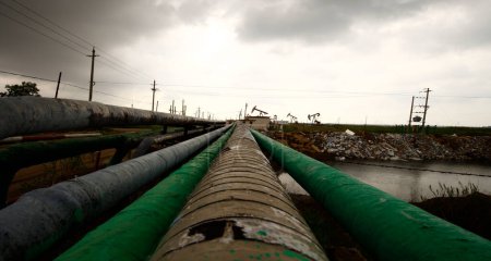 Pipeline von Ölfeldern