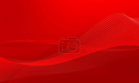 Photo for Red lines wave curve abstract background - Royalty Free Image