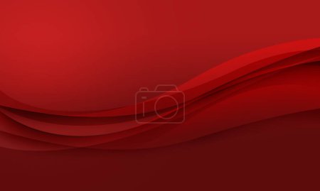 Photo for Red curve wave abstract background - Royalty Free Image