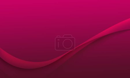 Foto de Curva de onda oscura rosa sobre fondo abstracto de color gradiente suave - Imagen libre de derechos