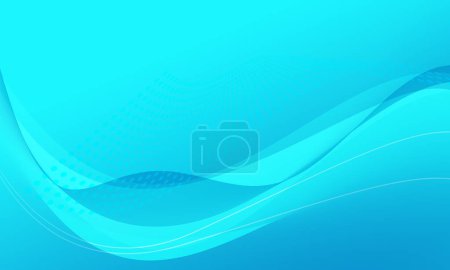 Foto de Abstracto azul turquesa color onda curva líneas tecnología fondo - Imagen libre de derechos