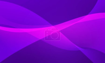 Foto de Azul violeta color púrpura líneas de onda curva suave con gradiente suave fondo abstracto - Imagen libre de derechos
