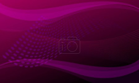 Foto de Rojo violeta líneas púrpura curva onda abstracta tecnología fondo - Imagen libre de derechos