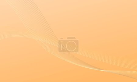 Photo for Yellow light color lines curves wave soft gradient abstract background - Royalty Free Image