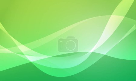 Photo for Green lines curves wave with soft gradient abstract background - Royalty Free Image