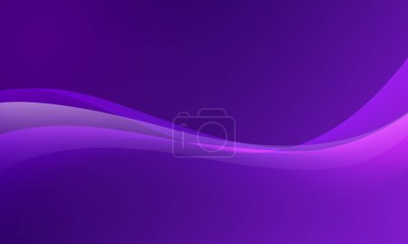 Photo for Purple violet color lines wave curves soft gradient abstract background - Royalty Free Image