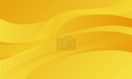 Photo for Yellow orange color soft gradient with curve wave lines abstract background - Royalty Free Image