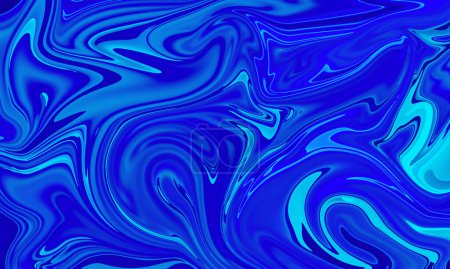 Photo for Blue liquid oil painting splash abstract background - Royalty Free Image