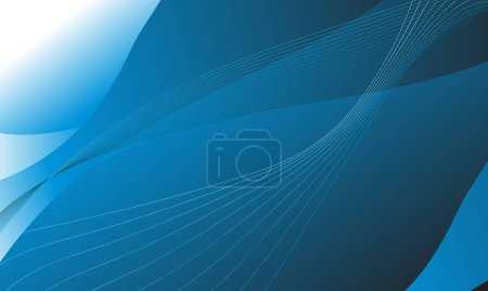 Photo for Abstract blue business lines textures pattern smooth gradient background - Royalty Free Image