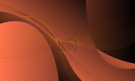 Photo for Orange brown color business lines cuves waves textures pattern abstract background-01 - Royalty Free Image