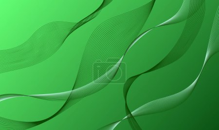 Photo for Green lines wave curves on wave curves abstract background - Royalty Free Image
